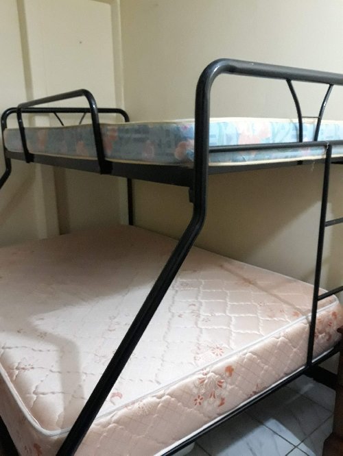 Used Bunk Bed With Twin And Double Mattress