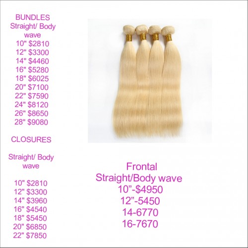 Blond Brazilian hair Wholesale prices
