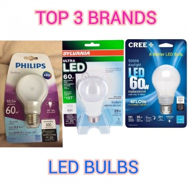 Energy Saving LED Bulbs (TOP Brands)