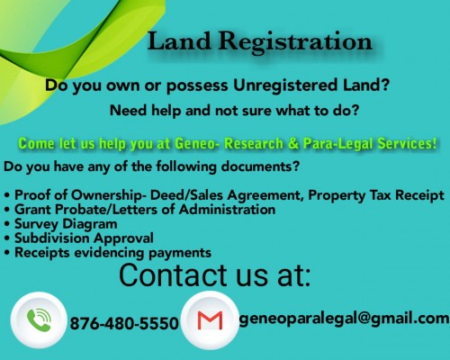 Land Title Registration ( Un-Registered Land)