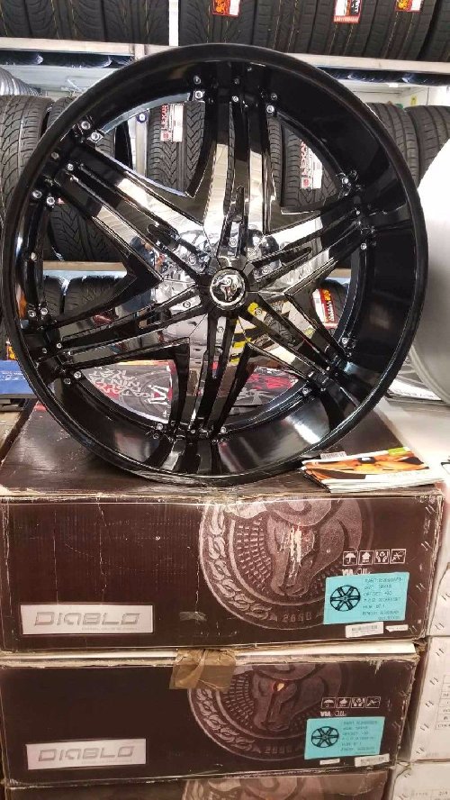 28 INCH DIABLO RIMS WHEELS 