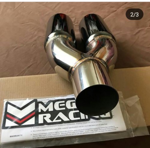 Genuine megan racing black chrome exhaust