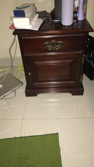 Bedside Table -mahogany (two Avail/price For 1 ) 