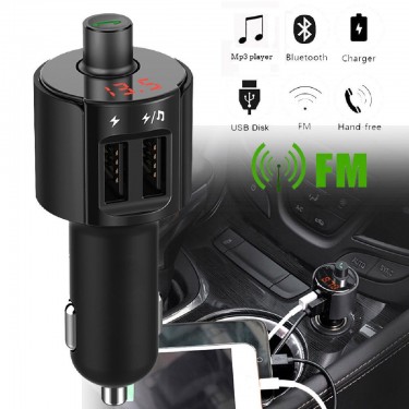 Bluetooth Car FM Transmitter Wireless Radio Adapte