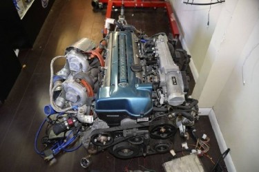 Toyota Supra HKS Twin Turbo 6 Speed VVTI Engine 2J