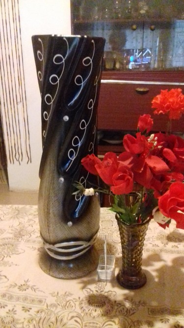 Elegant Earthenware Vase For Sale 