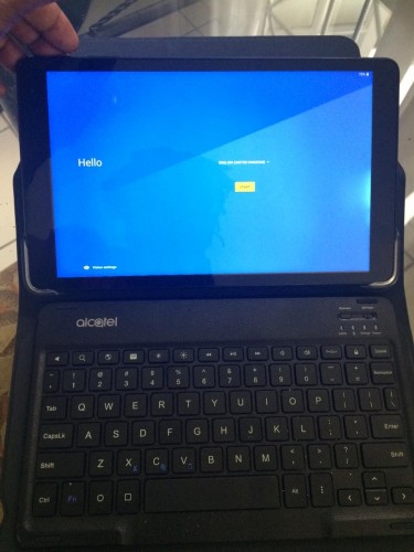Alcatel Tablet With Keyboard