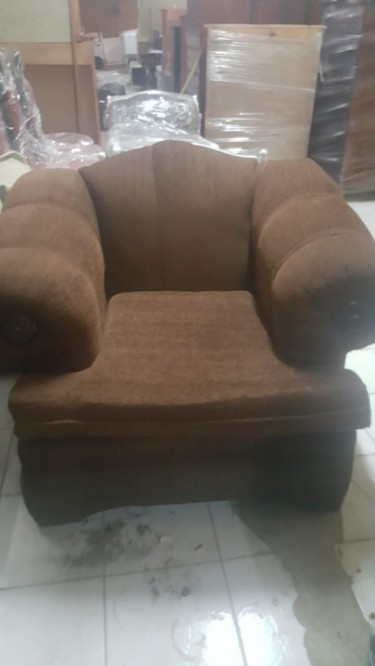 Beautiful Plush Armchair For Sale 