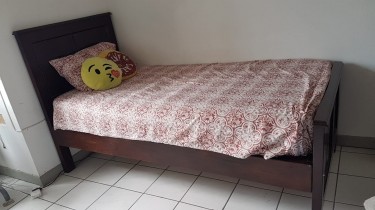 Twin Bed With Mattress, Coffee Table, Side Table