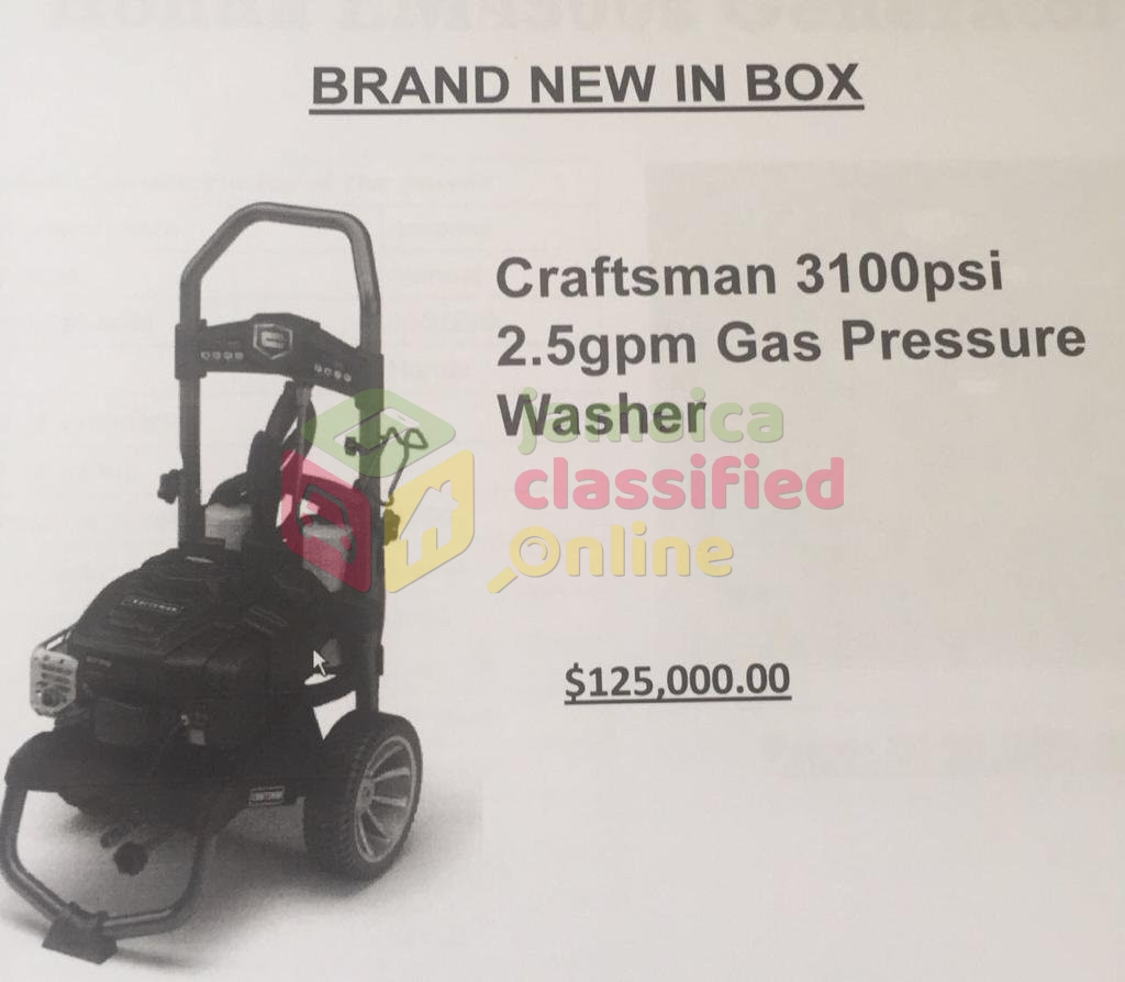 Brand New Craftsman 3100psi Gas Pressure Washer For Sale In Hope Road Kingston St Andrew Tools