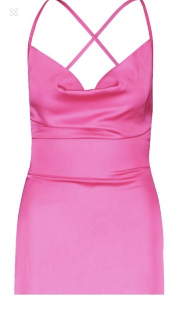 Brand NEW Pink Satin Dress
