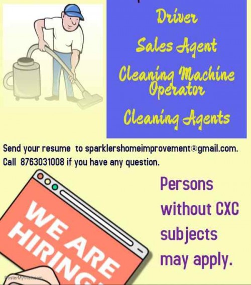 Cleaners Needed 30k Per Month