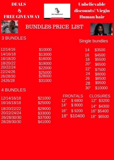 DEALS FREE $500 DIGICEL WITH ANY PURCHASING ON WIG