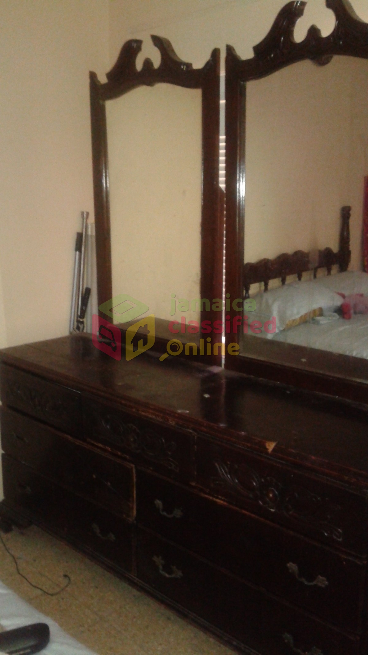 Used Dresser With Double Mirror For Sale In Half Way Tree Kingston