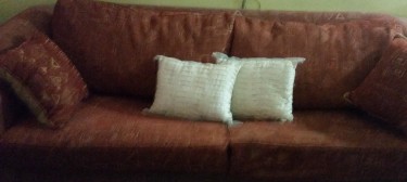 3 SEATER SOFA (1 PC) WITH PULL OUT BED (MUST GO!)