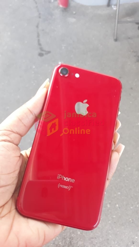 IPhone 8 Red 64g for sale in Half Way Tree Kingston St Andrew - Phones