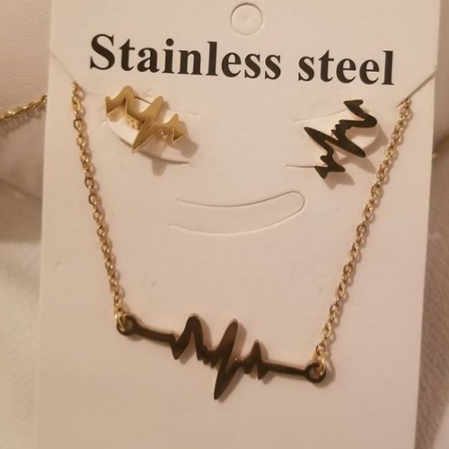 Stainless Steal Chain Sets In Silver And Gold