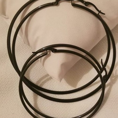 Stainless Steel Hoops And Statement  Earrings