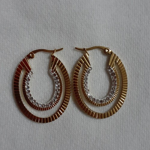 Stainless Steel Hoops And Statement  Earrings