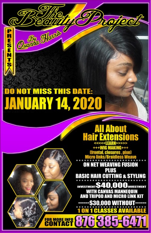 Hair Extention, Wig Making Course & More