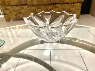 Two Vintage Glass Candy Bowls 