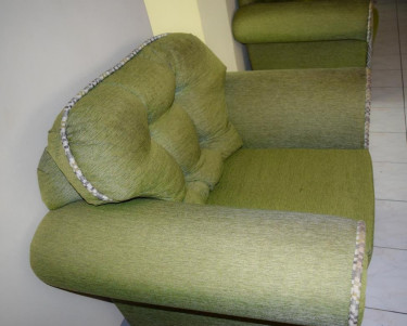 2 Piece Green Sofa Set