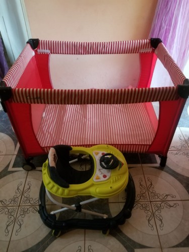 Used Baby Walker And Play Pen For Sale 