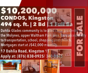 Condos, Kingston | 494 Sq.ft. | 2 Bedroom | 1 Full
