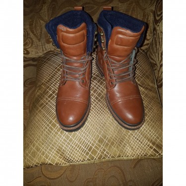  Brown Leather Boots(7 & 8)