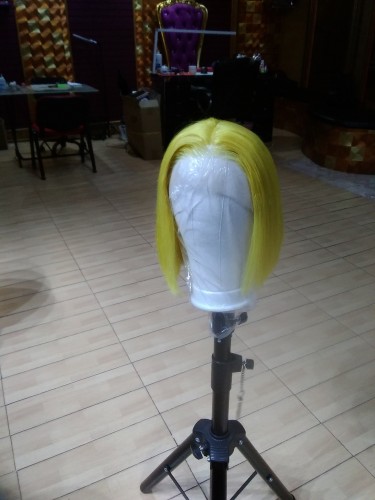 Frontal Human Virgin Wig 12 Inch