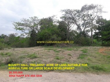 BOUNTY HALL.. 1 ACRE LAND FOR SALE