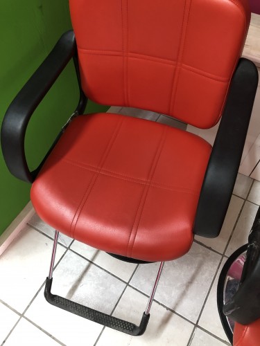 Used Red Salon Styling Chair