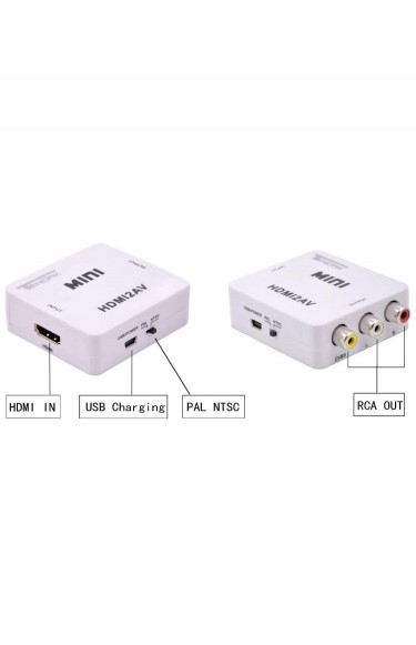HDMI TO AV Adapter Converter Cable CVBS  3RCA 1080
