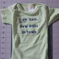 Personalised Baby Cloths With Embroidered Messages