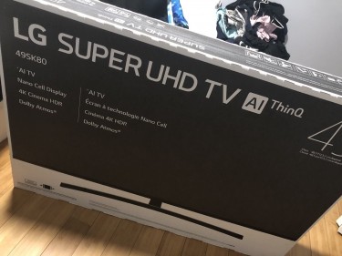 LG 49 Inch 4k HDR Smart AI ThinQ LED UHD TV