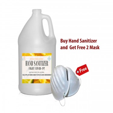 Buy  Hand Sanitizer And  Get  2 Mask Free