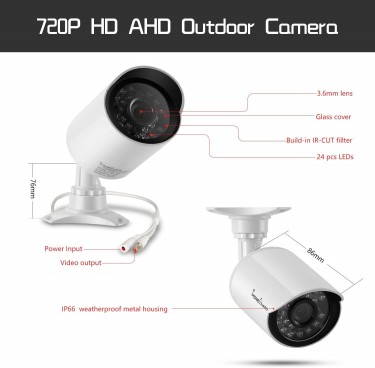 IHOMEGUARD 720P Surveillance System, Waterproof