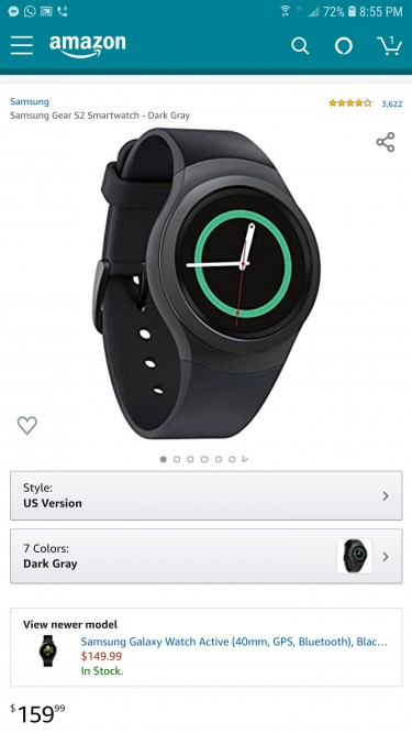 Samsung Gear S2 ,3G Cellular Smart Watch