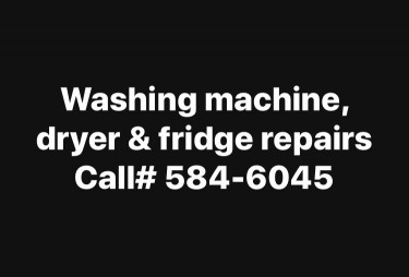 Washing Machine Dryer And Fridge Repairs!