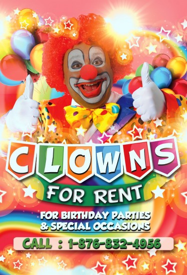 Clowns For Rent, For Birthday Parties & Events...