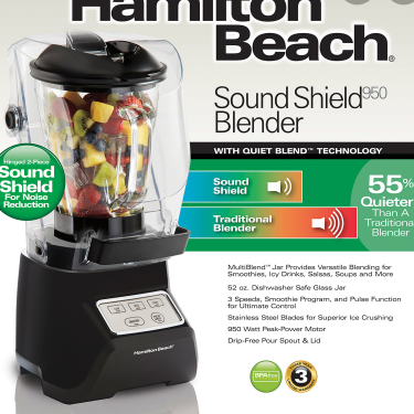 Hamilton Beach 4 Speed Sounds Shield Blender 