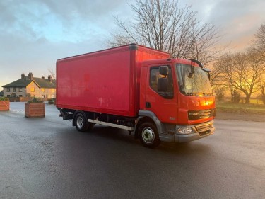 DAF 45. 140 BOX BODY WITH TAIL LIFT  2009..