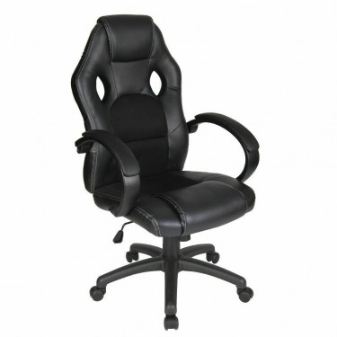 Black Five Star Leather High Back Executive Office
