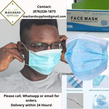 3 Ply Masks, Isopropyl Alcohol, Hand Sanitizer
