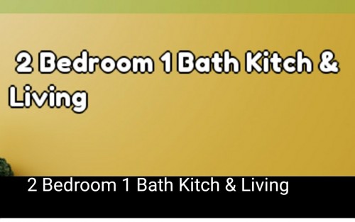 2 Bedroom Bathroom Shared Kitchen & Living Room