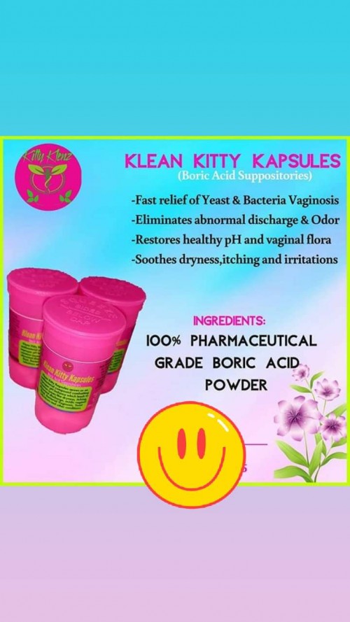 Boric Acid Kapsules Made From Natural Herbs
