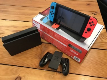 Nintendo Switch With Seven Video Games 