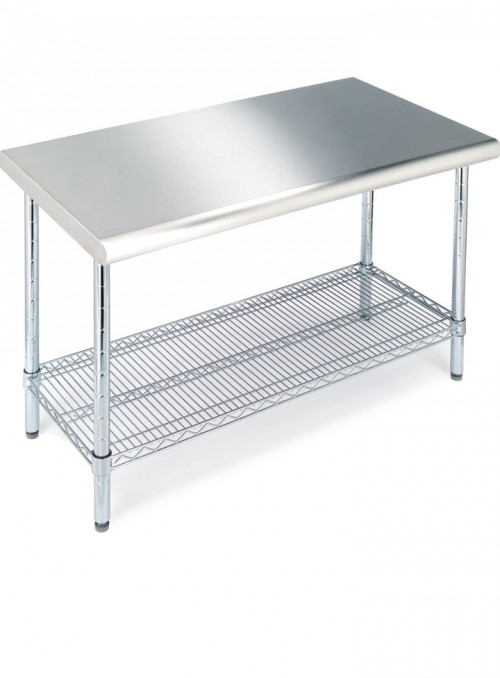Seville Work Table (All Stainless Steel)
