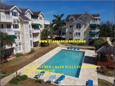 LAGOONS 1 BEDROOM 1 BATH FURNISHED FOR RENT