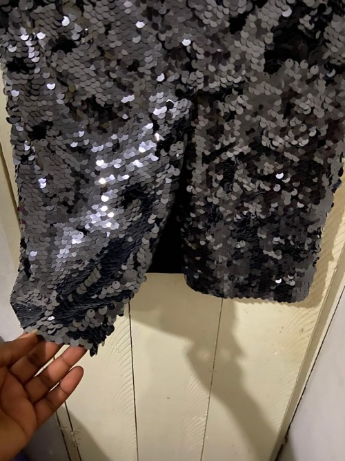 Brand New Black Size M Marciano Sequin Skirt